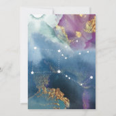 ペガサス テーブル サイン 天体 水彩 テーマ 招待状 (裏面)