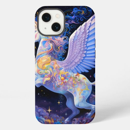 ペガサス ファンタジー アート iPhoneケース (裏面)