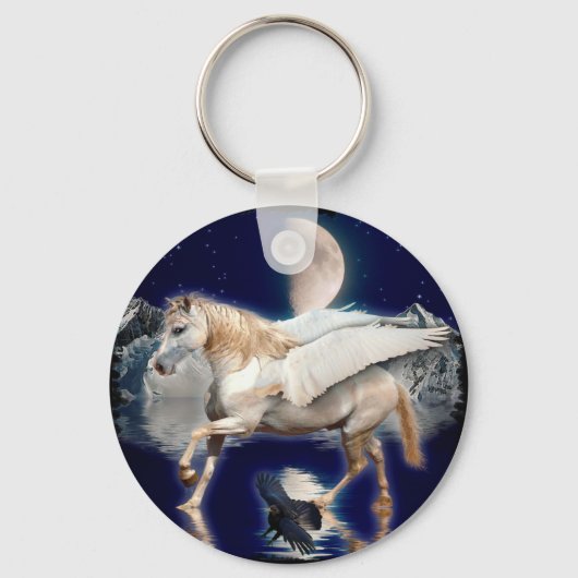 ペガサス&ブラックレイヴン キーホルダー (正面)
