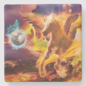 ペガサス・ホースがクラーケンを破壊 ストーンコースター (正面)