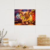 ペガサス・ホースがクラーケンを破壊 ポスター (キッチン)