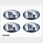 ペガサポニー 楕円形シール (シート)