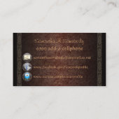 ペガソスのファンタジーの芸術のプロフィールカード 名刺 (裏面)