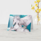 ペガソスのメッセージカード カード (黄色い花)