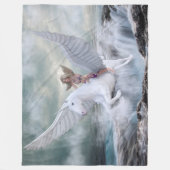 ペガソスのユニコーン フリースブランケット (正面)