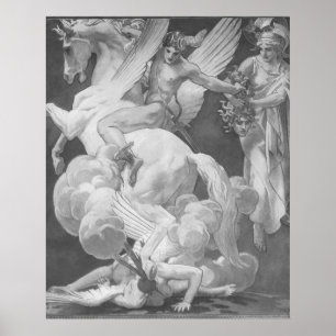 ペガソスの殺害のクラゲのPerseus ポスター