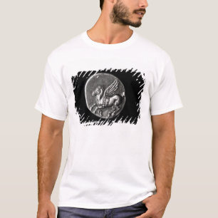 ペガソスを描写する硬貨の裏側 Tシャツ