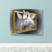 ペガソスウズウマズアウトオブンバーティファンタジー キャンバスプリント (インサイチュ (ウッドフロア))