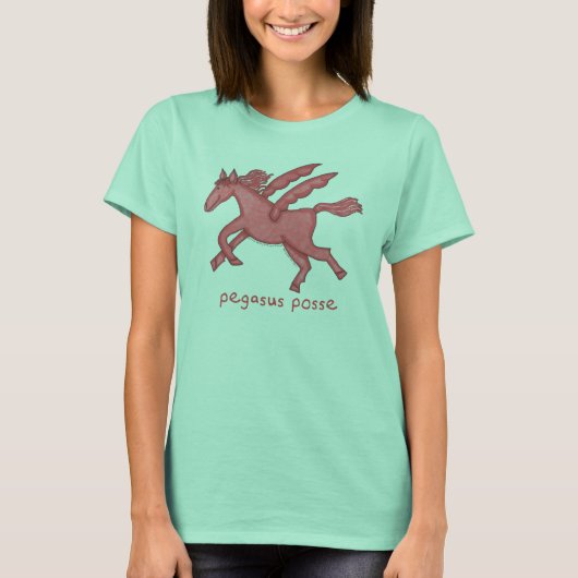 ペガソスポッセウィメンズリンガー Tシャツ (正面)