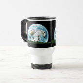 ペガソス及び月のファンタジーの芸術の飲むマグ トラベルマグ (正面左)