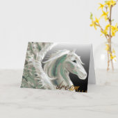 ペガソス飛行挨拶状 カード (黄色い花)