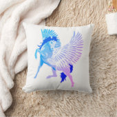 ペガソス・ギリシャ神話の翼のある馬 クッション (ブランケット)