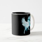 ペガソス・ギリシャ神話の翼のある馬 ツートーンマグカップ (正面右)