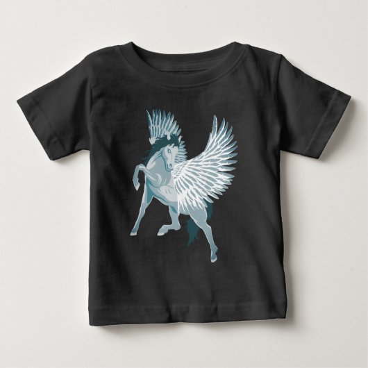 ペガソス・ギリシャ神話の翼のある馬 ベビーTシャツ (正面)