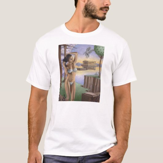 ペガソス: 人の基本的なTシャツ Tシャツ (正面)