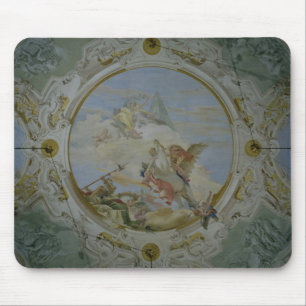 ペガソス、c.1746-47 (フレスコ画)に乗るBellerophon マウスパッド