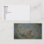 ペガソス、c.1746-47 (フレスコ画)に乗るBellerophon 名刺 (正面/裏面)