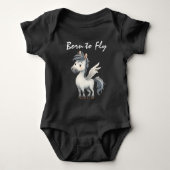 ペガ生まれススを飛ぶために ベビーボディスーツ (正面)