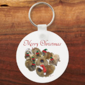 ペキゲスグループクリスマス キーホルダー (正面)