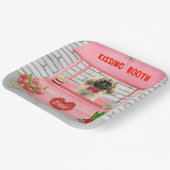 ペキゲスドッグバレンタインデーキスをするブース ペーパープレート (傾斜あり)