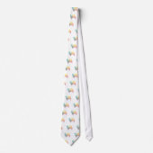 ペキゲスドッグブリードジオシルエットパステル ネクタイ (正面)