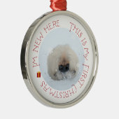 ペキゲスパピー初めてのクリスマス メタルオーナメント (右)