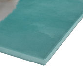 ペキセスドッグウォーターカラーアートポートレート カッティングボード (角)