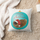 ペキニーズのクリスマスオーナメント クッション (ブランケット)