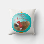 ペキニーズのクリスマスオーナメント クッション (裏面)