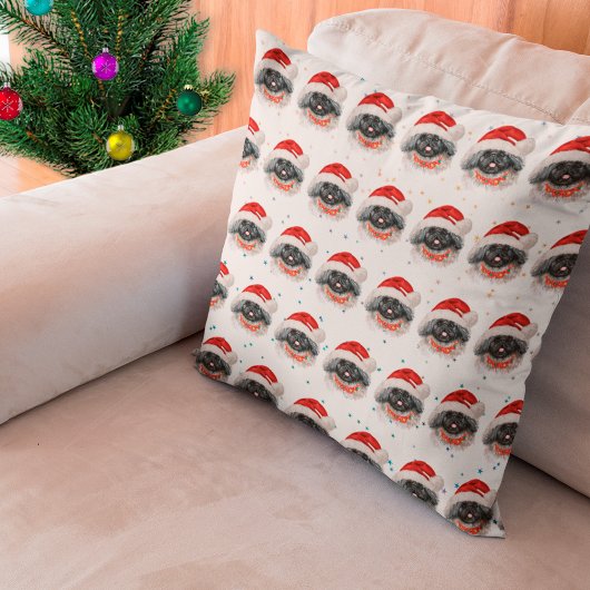 ペキニーズのクリスマススター クッション