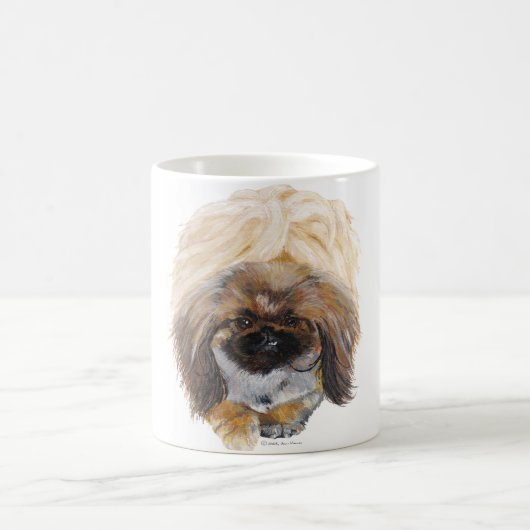 ペキニーズのタフィー コーヒーマグカップ (中央)