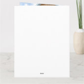 ペキニーズの犬が雪のクリスマス 犬の家 カード (裏面)