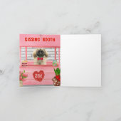 ペキニーズの犬 バレンタインデーのキッシングブース カード (内部)