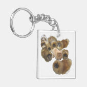 ペキニーズグループ キーホルダー (正面左)