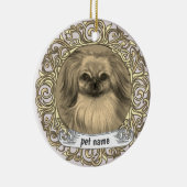 ペキニーズ 犬 愛メモリー オーナメント (右)