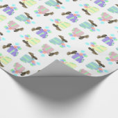 ペキンお祝い風船 ラッピングペーパー (角)