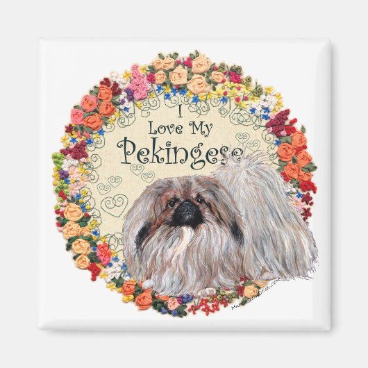 ペキンが大好き マグネット (正面)