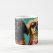 ペキンとハートバラバレンタインデー コーヒーマグカップ (中央)