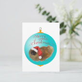 ペキンのクリスマスオーナメント シーズンポストカード (スタンド正面)