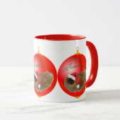 ペキンのクリスマスオーナメント マグカップ (正面右)