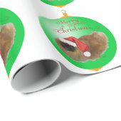 ペキンのクリスマスオーナメント ラッピングペーパー (ロールコーナー)