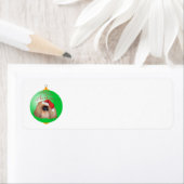 ペキンのクリスマスオーナメント ラベル (インサイチュ)