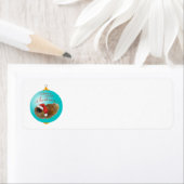 ペキンのクリスマスオーナメント ラベル (インサイチュ)