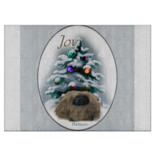 ペキンのクリスマス カッティングボード (正面)