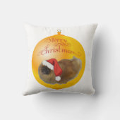 ペキンのクリスマス クッション (裏面)