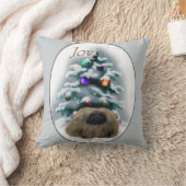 ペキンのクリスマス クッション (ブランケット)