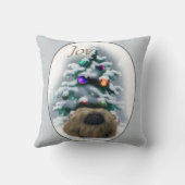 ペキンのクリスマス クッション (裏面)