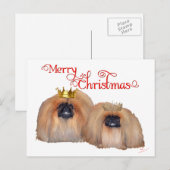 ペキンのクリスマス シーズンポストカード (正面/裏面)