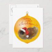 ペキンのクリスマス シーズンポストカード (正面/裏面)