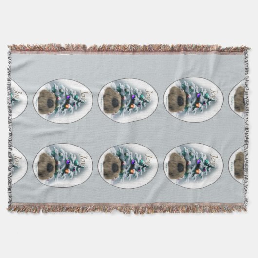 ペキンのクリスマス スローブランケット (正面)